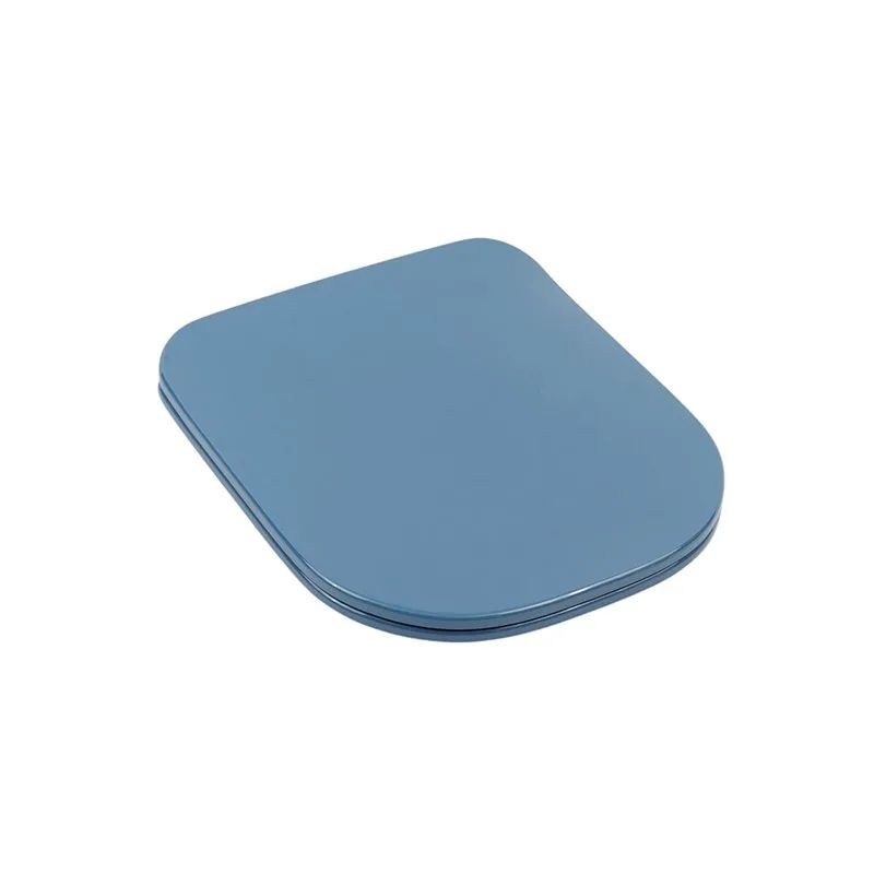 Крышка-сиденье Plumberia Selection Ixo ceramica XO2060BD с микролифтом, глянцевый блу деним Sancos — официальный сайт