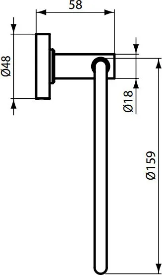 Полотенцедержатель Ideal Standard IOM A9130AA кольцо Sancos — официальный сайт