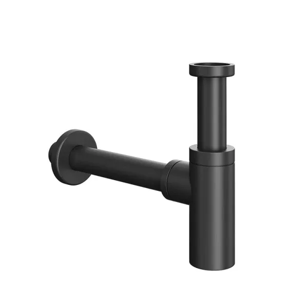 Сифон для раковины AlcaPlast A400BLACK, черный Sancos — Оригинал