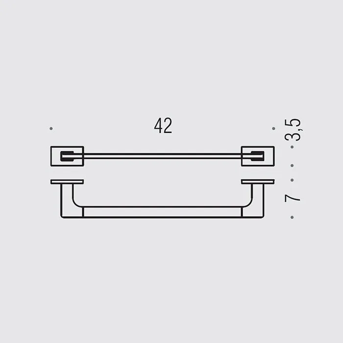 Полотенцедержатель Colombo Design Look B1609.HPS1 нержавеющая сталь Sancos — официальный сайт
