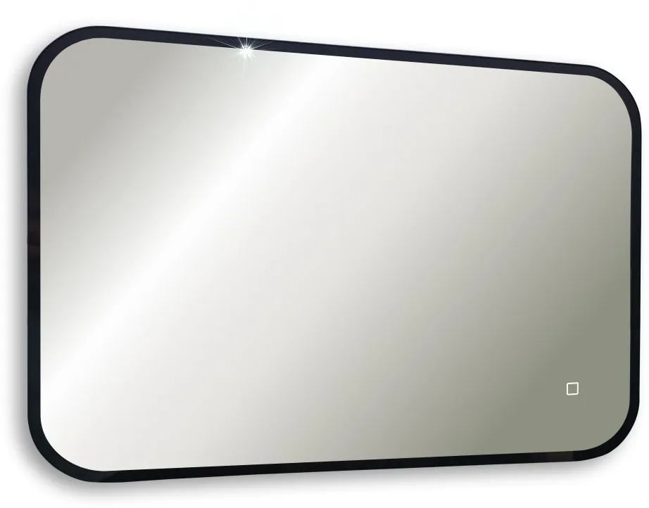 Зеркало Art&Max Siena S 55х80 черное, с LED-подсветкой, 6000К Sancos — официальный сайт