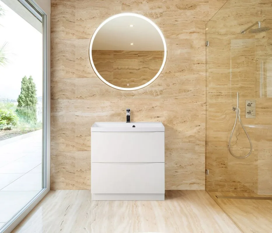 Тумба под раковину без столешницы BelBagno Marino 60 bianco lucido, напольная Sancos — официальный сайт