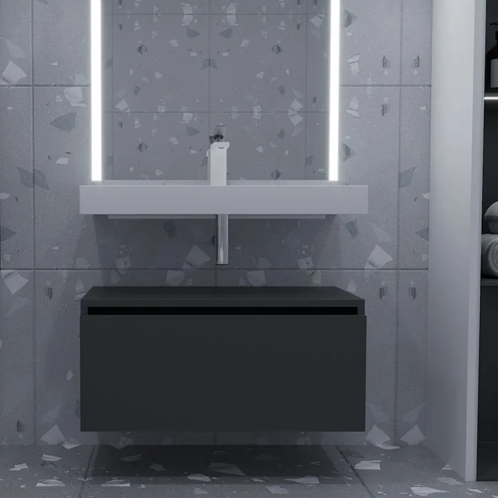 Тумба Armadi Art Flat Valessi Uno-S 80 антрацит матовый Sancos — официальный сайт