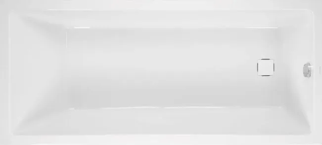 Акриловая ванна Vagnerplast Cavallo VPBA170CAV2X-04 без опоры 170x75 см, пристенная, ультрабелая Sancos — официальный сайт