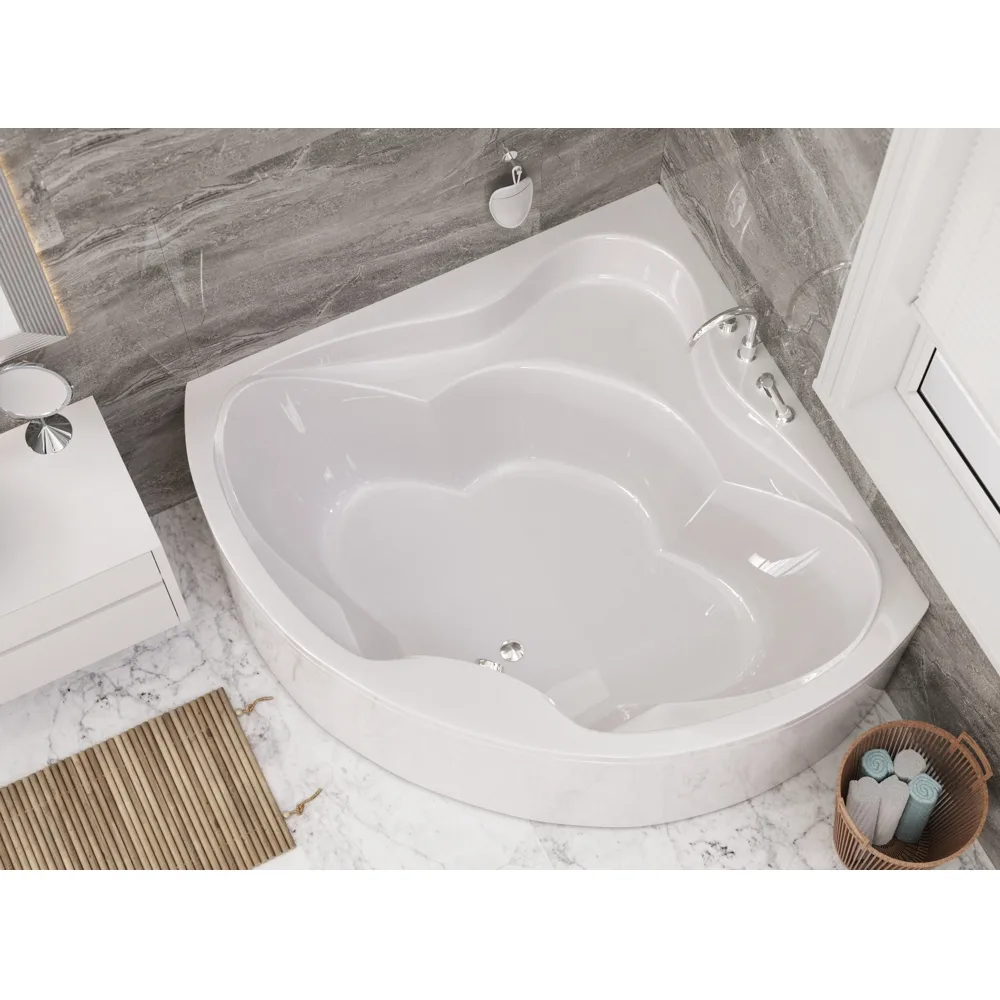 Акриловая ванна WHITECROSS Konsul 150x150 см, пристенная, белая Sancos — официальный сайт
