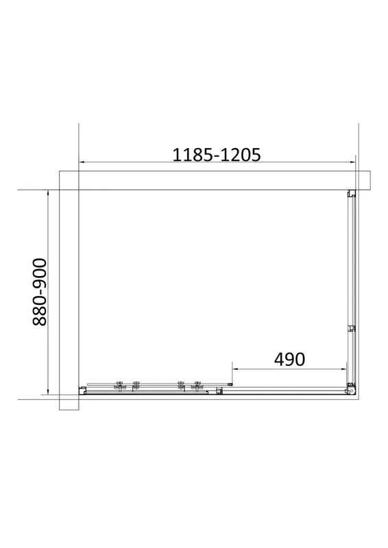 Душевой уголок Vincea Slim VSR-6SL9012CLB 120х90 см, профиль матовый черный, стекло прозрачное Sancos — официальный сайт
