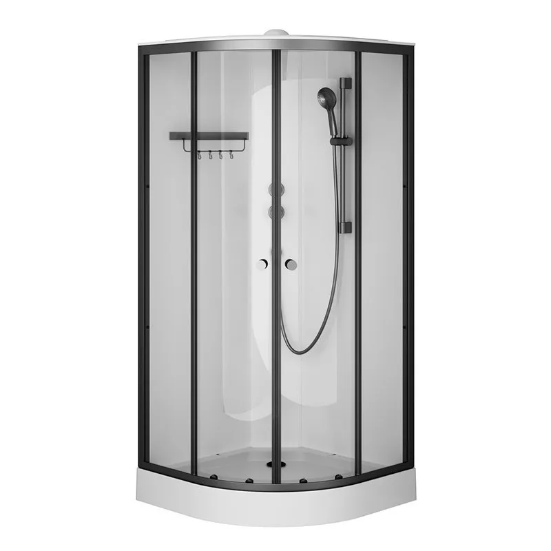 Душевая кабина AM.PM X-Joy W94C-401-090BT 90х90 см, низкий поддон, матовый черный Sancos — официальный сайт