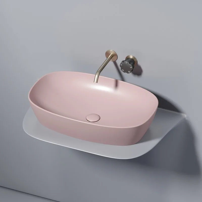 Накладная раковина Ceramicanova Element CN6049MP розовая матовая Sancos — официальный сайт