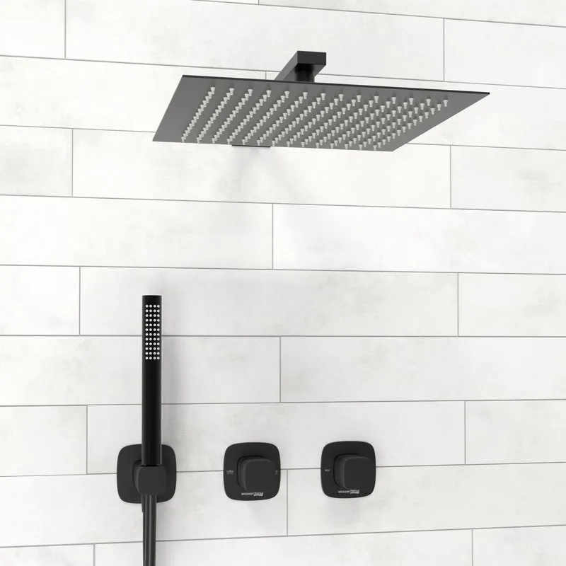 Душевой комплект Wasserkraft Nuthe A9151.264.219.162.327.242.217, С ВНУТРЕННЕЙ ЧАСТЬЮ, черный Sancos — официальный сайт