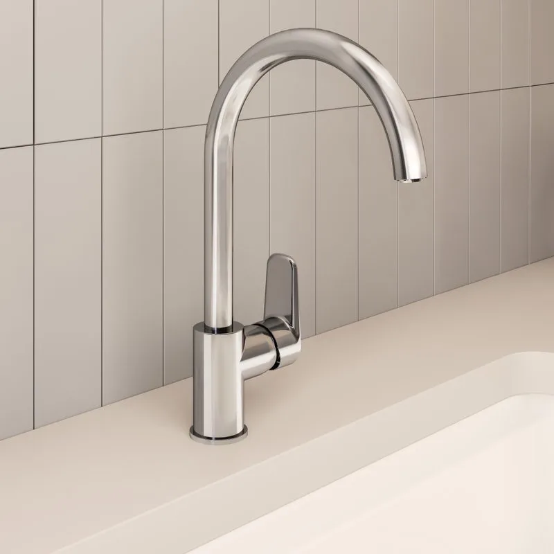 Смеситель для кухни VitrA Flow Soft A43419EXP хром Sancos — официальный сайт