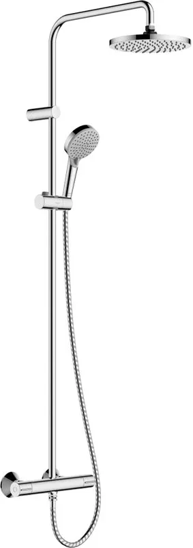 Душевая стойка Hansgrohe Vernis Shape 26318000 Showerpipe 200 1jet Green, с термостатом, хром Sancos — официальный сайт