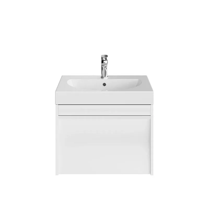 Тумба под раковину без столешницы KERAMA MARAZZI Modula 60 подвесная, глянцевая белая Sancos — официальный сайт