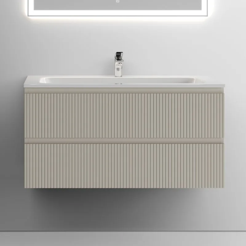 Тумба с раковиной Sancos Snob T 100 см, beige soft Sancos — официальный сайт