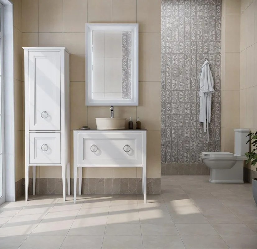 Накладная раковина KERAMA MARAZZI Circo 36 песочная матовая Sancos — официальный сайт