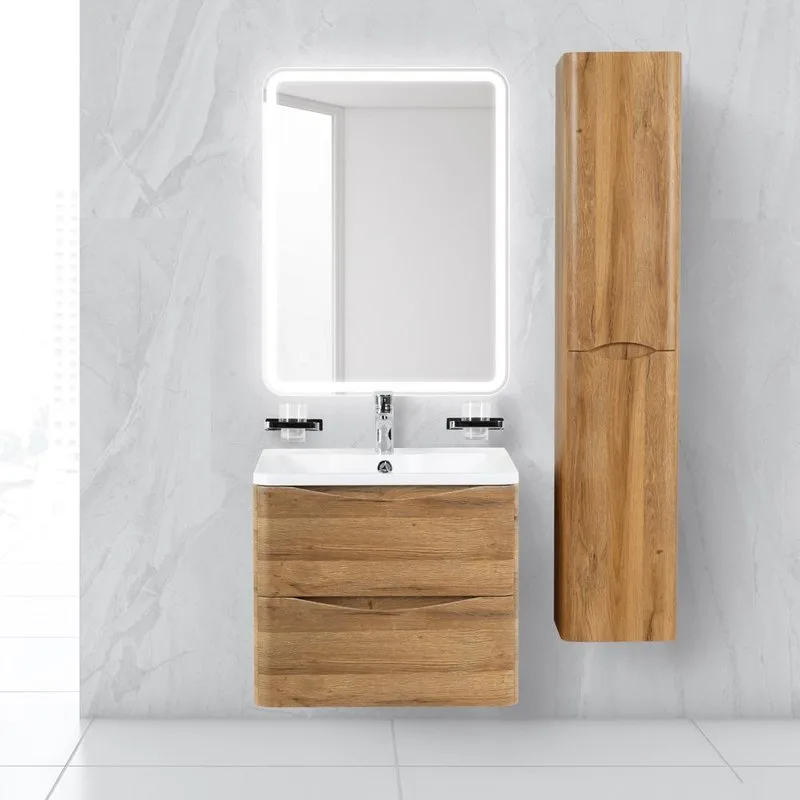 Тумба под раковину без столешницы BelBagno Acqua 60 подвесная, rovere rustico Sancos — официальный сайт