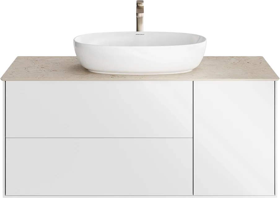 Тумба под раковину без столешницы KERAMA MARAZZI Plaza Modern 120 белая Sancos — официальный сайт