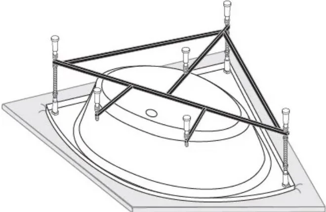 Каркас для ванны Vagnerplast 150x150 Sancos — официальный сайт