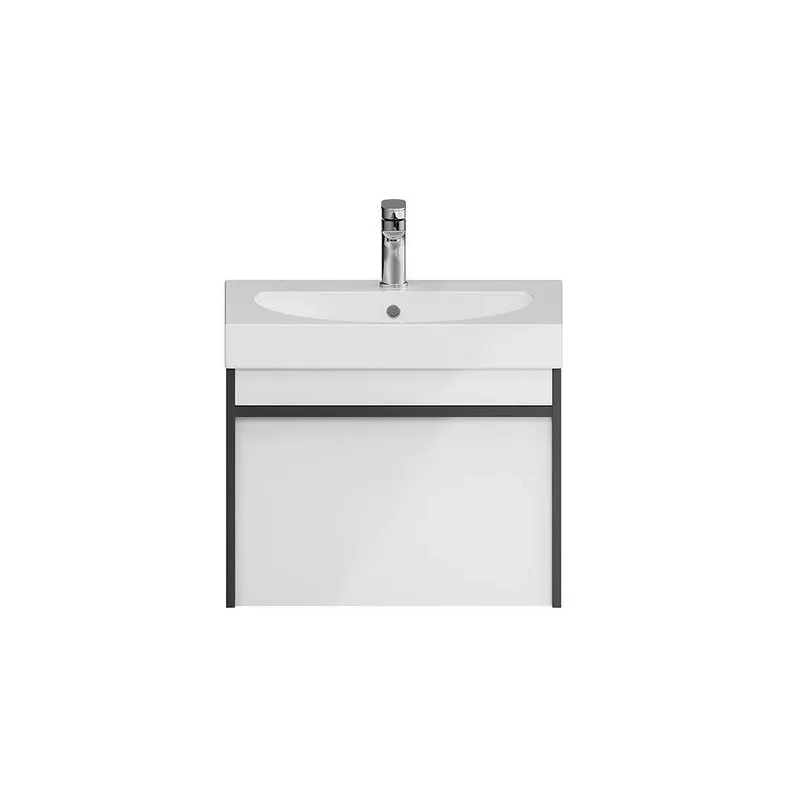 Тумба под раковину без столешницы KERAMA MARAZZI Modula 60 подвесная, арабика, глянцевая белая Sancos — официальный сайт