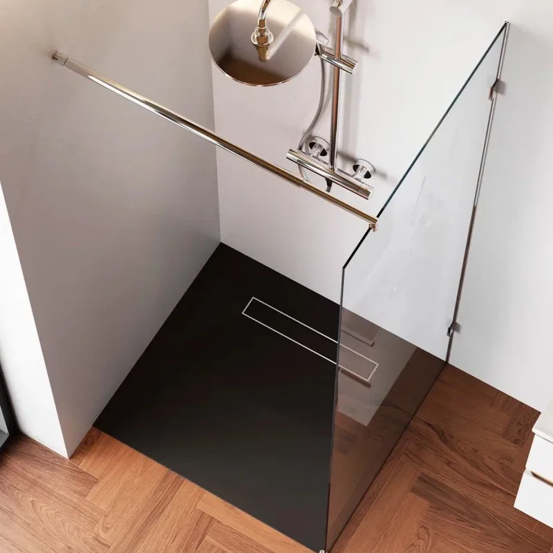 Душевая перегородка AM.PM X-Joy W94WI-80-F1-MTE 80x195, фурнитура хром, стекло прозрачное Sancos — официальный сайт