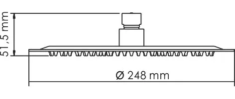 Верхний душ Wasserkraft Wern A121 Sancos — официальный сайт