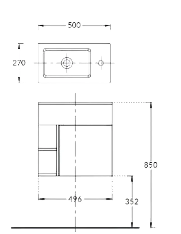 Тумба под раковину без столешницы KERAMA MARAZZI Lato GEOMETRICA 50 подвесная, утренний серый матовы Sancos — официальный сайт