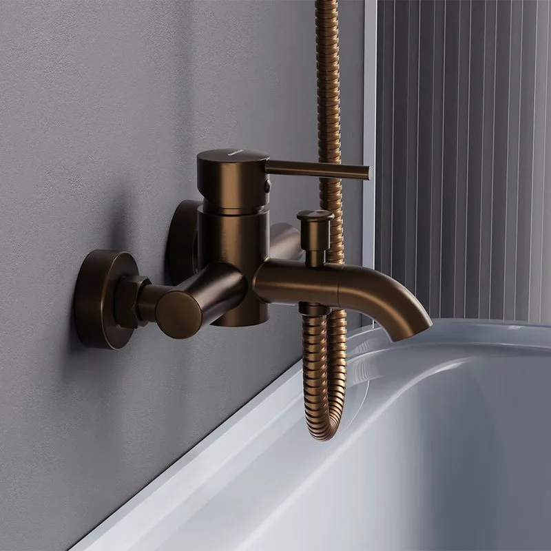 Смеситель для ванны с душем Damixa Scandinavian Pure 361000500, розовое золото Sancos — официальный сайт