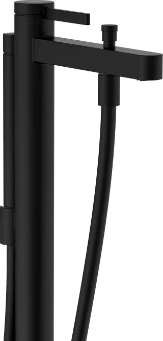 Напольный смеситель для ванны с душем Hansgrohe Finoris 76445670, матовый черный Sancos — официальный сайт