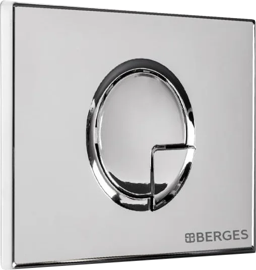 Система инсталляции для унитазов Berges Novum 040223, с кнопкой смыва, хром глянец Sancos — официальный сайт