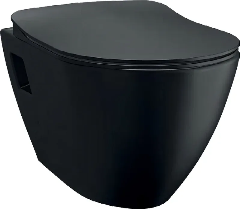 Крышка-сиденье Creavit Duck KC0903.01.1400E с микролифтом, черная Sancos — официальный сайт