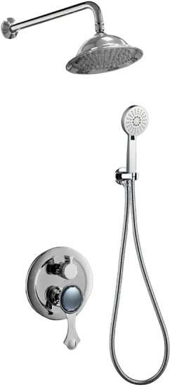 Душевой комплект Bronze de Luxe Yasmina NT800/B03-2, С ВНУТРЕННЕЙ ЧАСТЬЮ, хром Sancos — официальный сайт