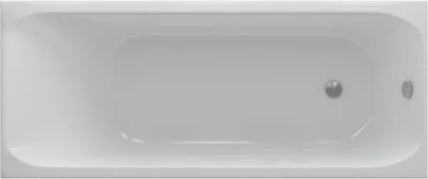 Акриловая ванна AQUATEK Альфа ALF170-0000066 170x70 см, левая, пристенная, белая, с каркасом