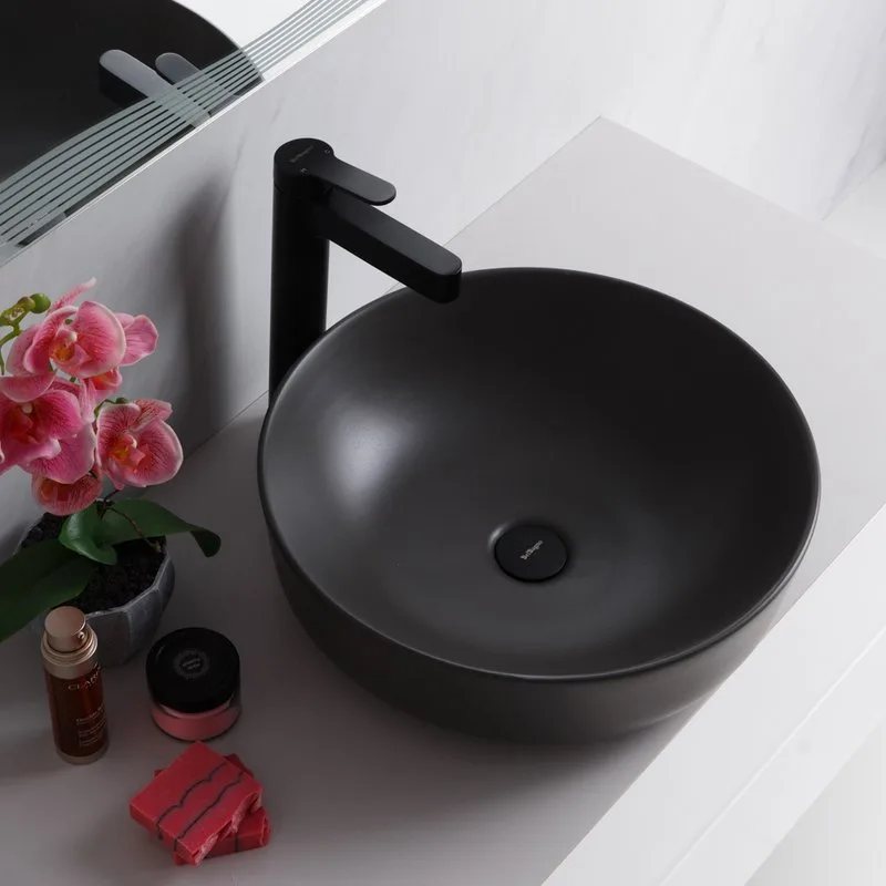 Накладная раковина BelBagno BB1315-H311 серая матовая Sancos — официальный сайт