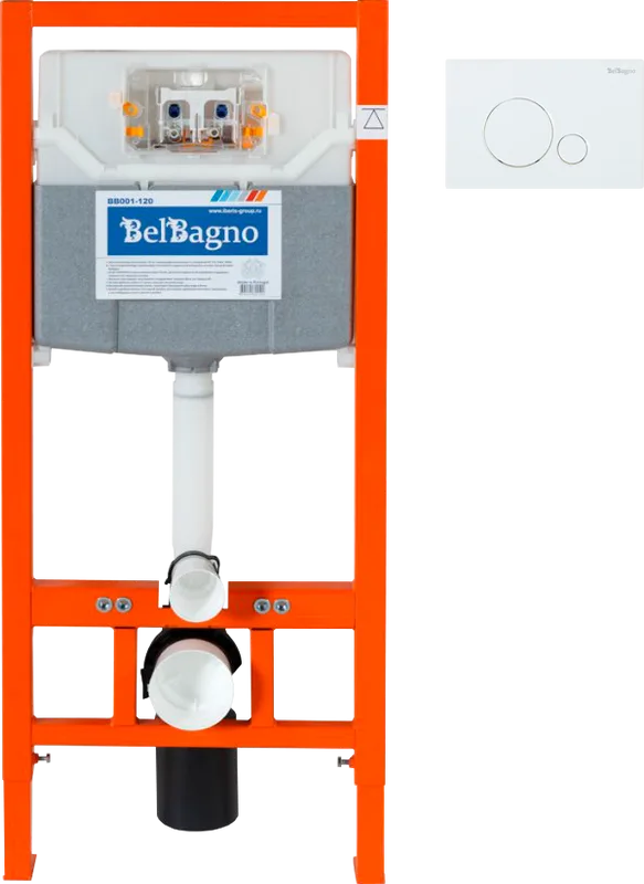 Комплект Инсталляция BelBagno BB001-120 + Кнопка Sfera BB014-SR-BIANCO белая Sancos — официальный сайт