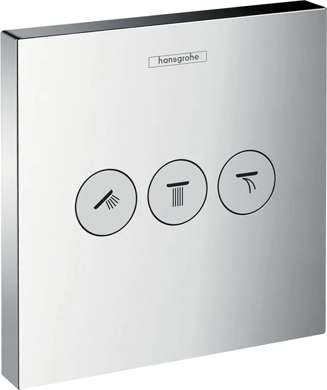 Переключатель потоков Hansgrohe ShowerSelect Trio/Quattro 15764000 на три потребителя Sancos — официальный сайт