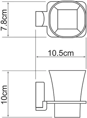 Стакан Wasserkraft Leine White K-5028WHITE Sancos — официальный сайт