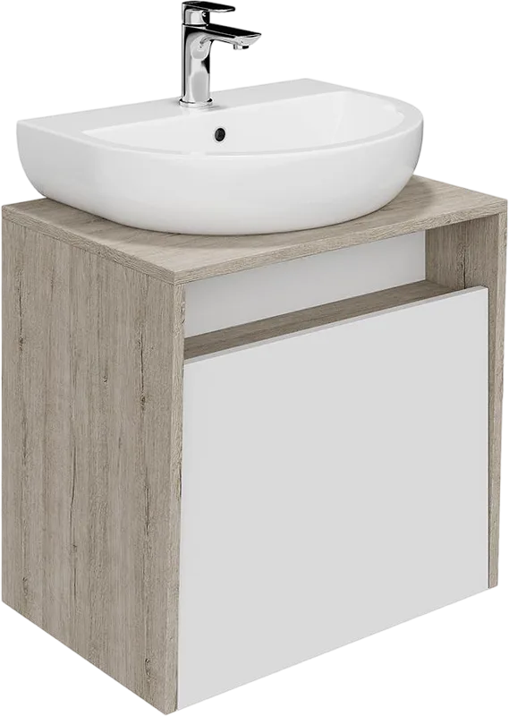Тумба под раковину без столешницы KERAMA MARAZZI Pro 60 подвесная, белый, дуб орегон Sancos — официальный сайт
