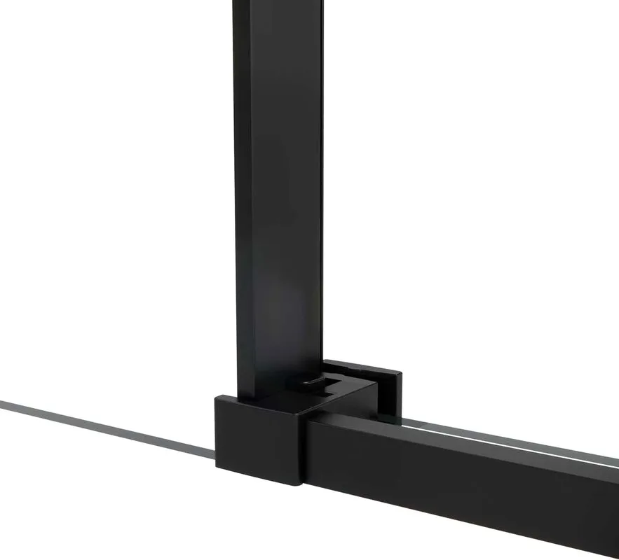 Душевая дверь в нишу Vincea Slim Soft 110 см, профиль черный, стекло прозрачное Sancos — официальный сайт