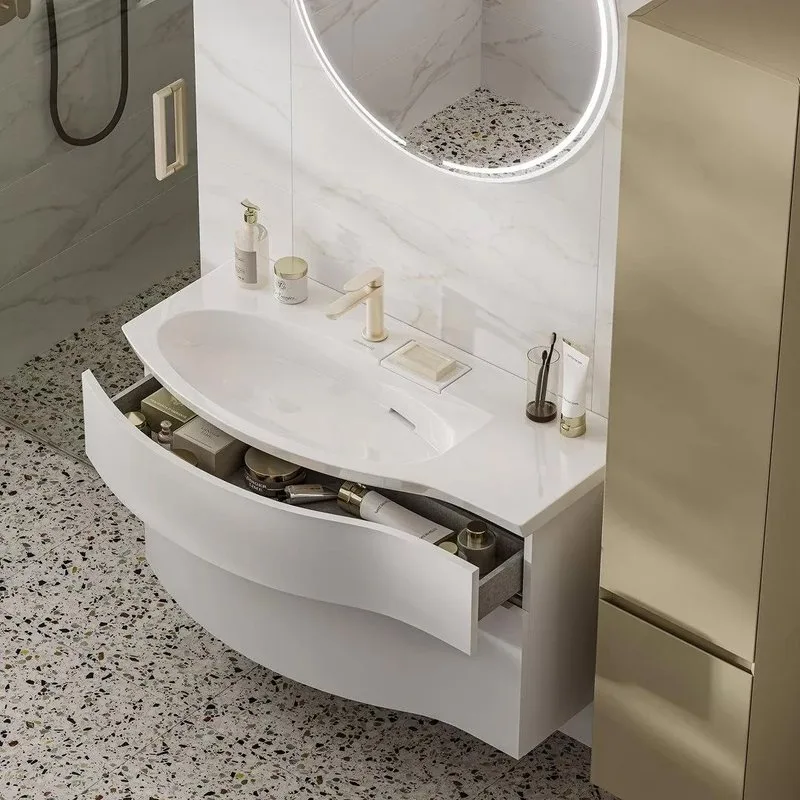 Мебельная раковина KERAMA MARAZZI Riva 100 L, глянцевая белая Sancos — официальный сайт