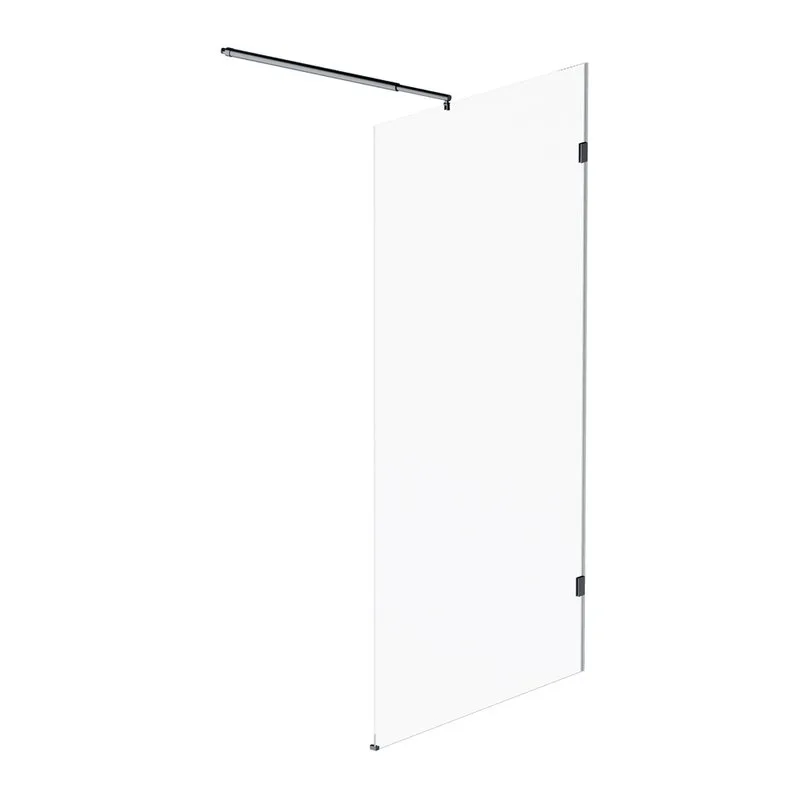 Душевая перегородка AM.PM X-Joy W94WI-100-F1-BTE 100x195, фурнитура черная, стекло прозрачное Sancos — официальный сайт