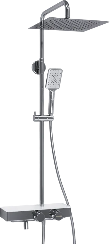 Душевая стойка Wasserkraft Aller A113.118.126.CH Thermo, с термостатом, хром Sancos — официальный сайт