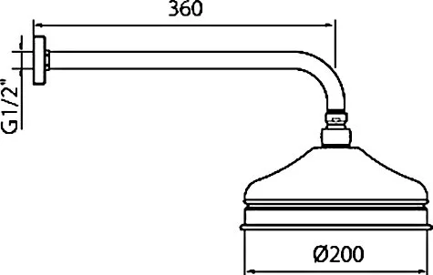 Верхний душ Webert Karenina AC0014015 хром Sancos — официальный сайт