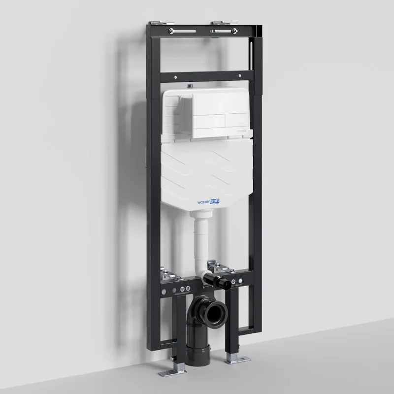 Система инсталляции для унитазов Wasserkraft Dinkel 58TLT.010.ME.WH04, с кнопкой смыва белой Sancos — официальный сайт