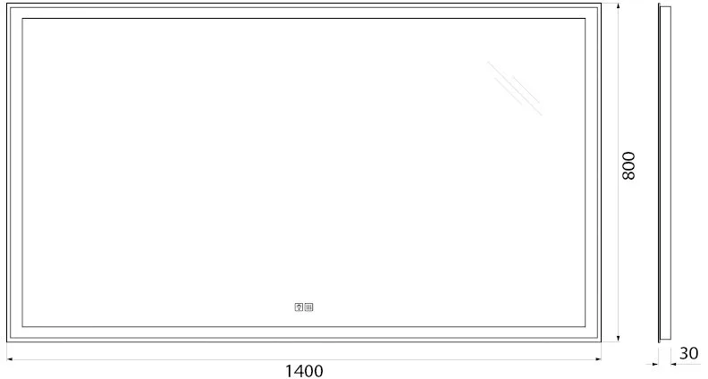 Зеркало BelBagno SPC-GRT-1400-800-LED-TCH-WARM с подсветкой Sancos — официальный сайт