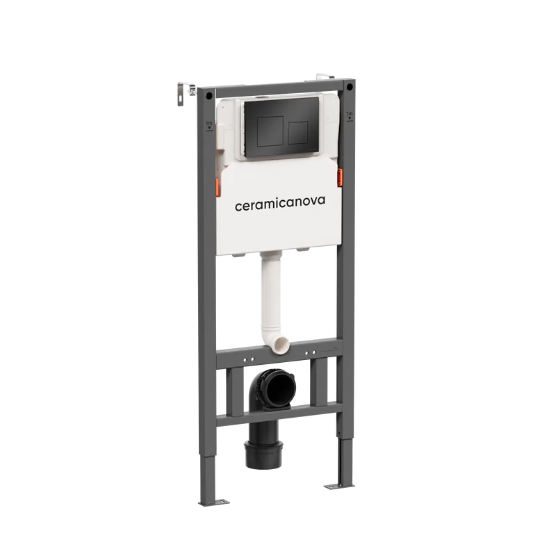 Система инсталляции для унитазов Ceramicanova Balance CN121002MB, кнопка Square матовый черный Sancos — официальный сайт