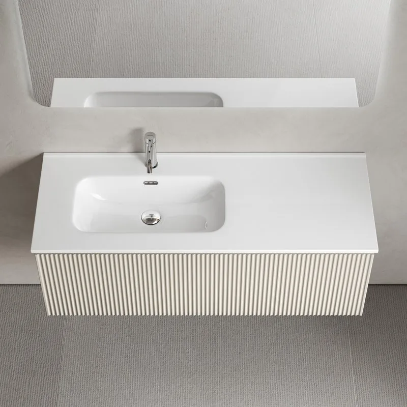 Тумба под раковину Sancos Snob R 1.0 120 подвесная Beige soft (капучино), SNR1.0120LCE Sancos — официальный сайт