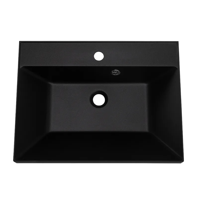 Мебельная раковина BelBagno BB600/450-LV-ART-AST-NERO черная матовая Sancos — официальный сайт