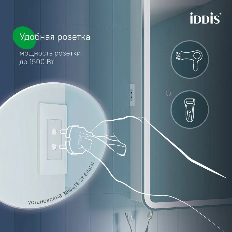 Зеркало-шкаф IDDIS Sky 60 с подсветкой Sancos — официальный сайт