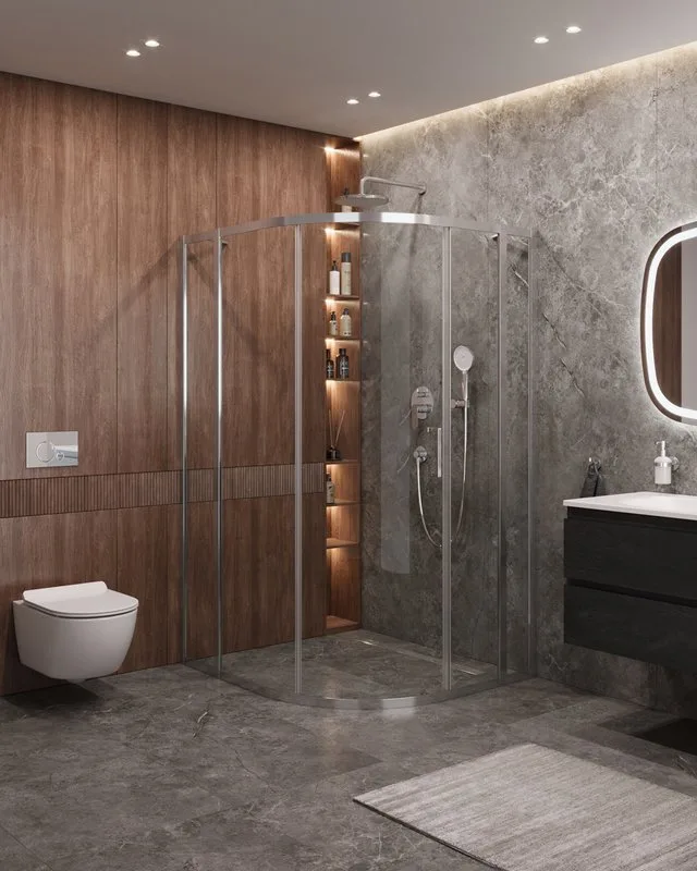 Душевой уголок Cezares Molveno RH 11 120/110 C Cr IV Sancos — официальный сайт