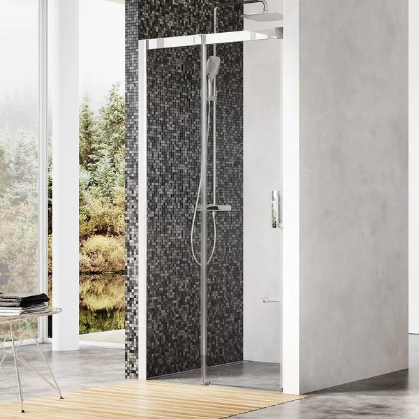 Душевая дверь в нишу Ravak Matrix MSD2-110 L Transparent, профиль хром Sancos — официальный сайт