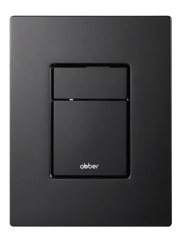 Кнопка смыва для инсталляции Abber AC0123MB АБС-пластик, цвет матовый черный